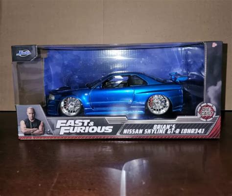 JADA 1 24 FAST And Furious Brian S Nissan Skyline GT R BNR34 EUR 33