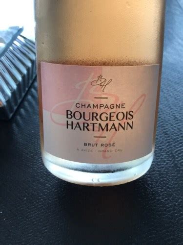 Bourgeois Hartmann Brut Rosé Champagne Grand Cru Avize Vivino US