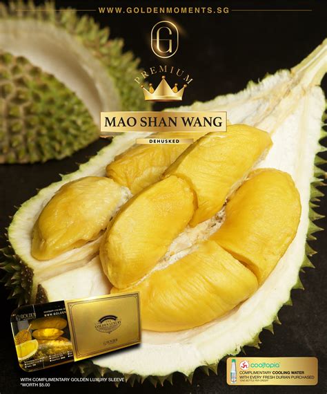 4 X 400g Slightly Imperfect Mao Shan Wang Packed Durian Golden