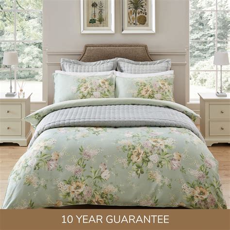 £10000 For Dorma Camille 100 Cotton Duvet Cover And Pillowcase Set