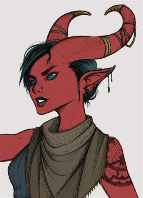 Artstation Tiefling Sketch