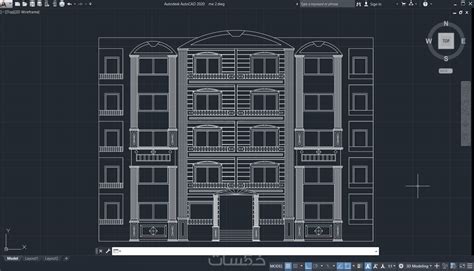 تصميم واجهات 2dأو3d و مساقط للمشاريع الهندسية و ديكور داخلي خمسات