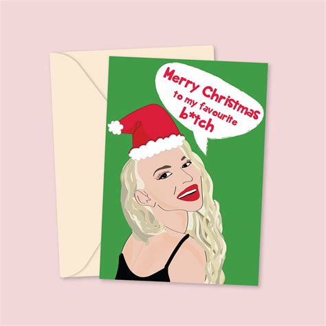 Merry Christmas To My Favourite Btch Christmas Card Palpack