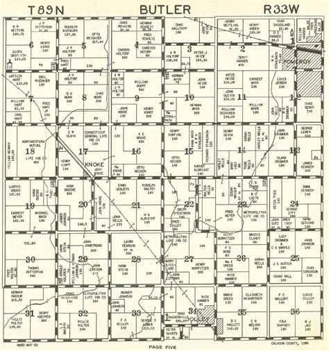 Plat Map Calhoun County Iowa An Iagenweb Project