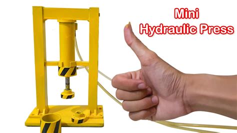 How To Make Mini Hydraulic Press Youtube