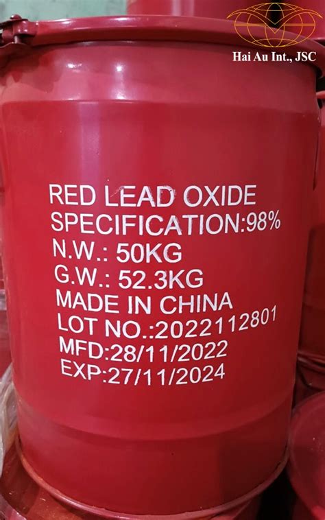 B N Pb O Oxit Ch Red Lead Oxide Ch Oxit Lead Oxide