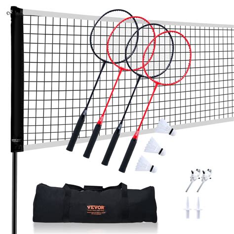 VEVOR Badminton Net Set, Outdoor Backyard Beach Park Badminton Net ...