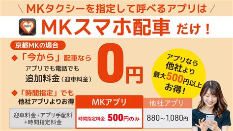 Mkタクシースマホ配車｜京都mk