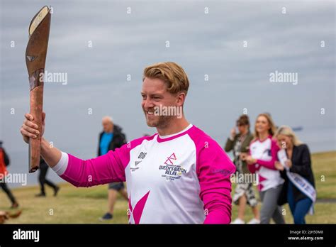 Queens Baton Relay Birmingham 2022 Whitley Bay North Tyneside