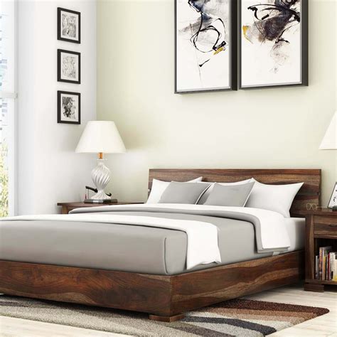 Athena Handcrafted Solid Wood Platform Bed