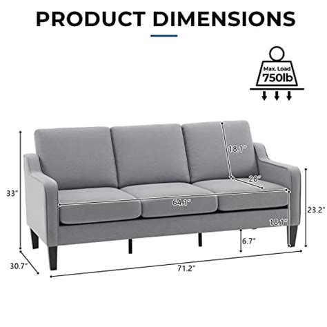 Vingli Mid Century Modern Sofa Sofa Couch For Living Room Small