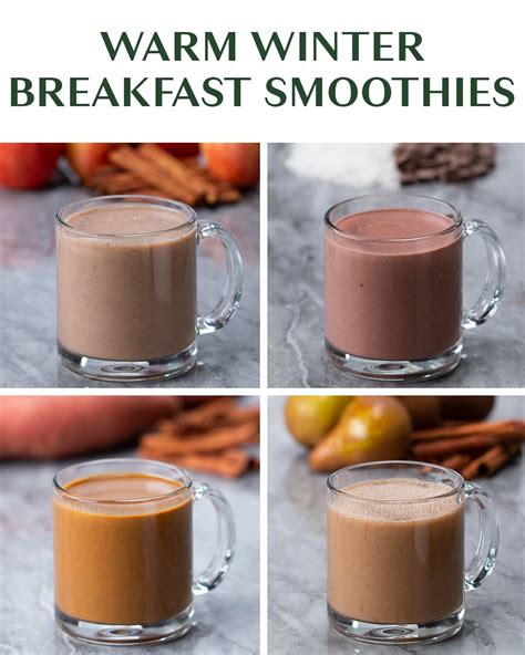 Warm Winter Smoothies Recipes Winter Smoothies Winter Smoothie