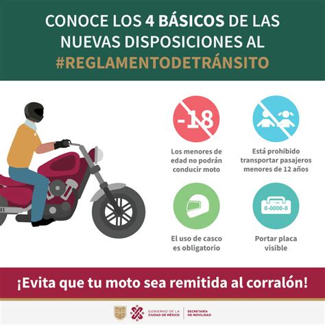 ¡conoce El Reglamento De Tránsito Para Motos En Cdmx