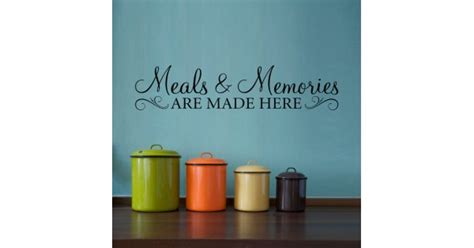 Meals And Memories Decal Kitchen Quote Wall Decal Meals And Memories