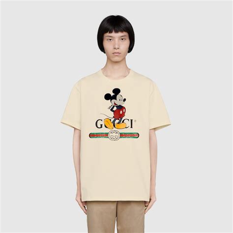 White Disney X Gucci Oversize T Shirt GUCCI US