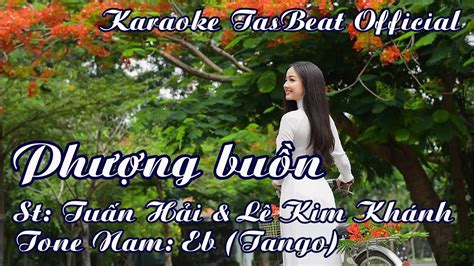 Karaoke Phượng Buồn Tango Tone Nam TAS BEAT YouTube