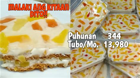 GRAHAM CREAMA DE FRUTA PATOK PANG NEGOSYO EASY DESSERT RECIPE