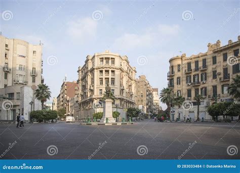 The Statue Of Talaat Harb Is Located In Midan Talaat Harb Square