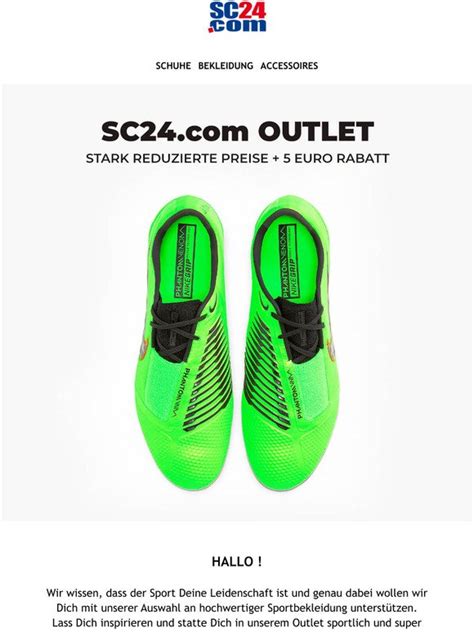 SC24 Online Sportshop 55 Rabatt Mit Deinem Mega Outlet Deal