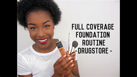 Tutorial Everyday Full Coverage Foundation Routine Drugstore Youtube