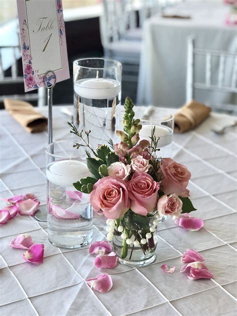 Pink Small Centerpiece Small Centerpieces Wedding Flowers Table Decorations