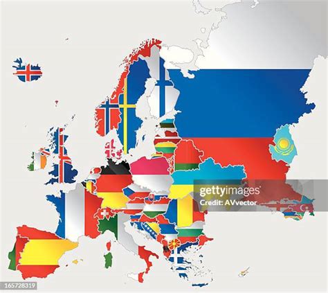 8491 Europe Map Flags Stock Photos High Res Pictures And Images