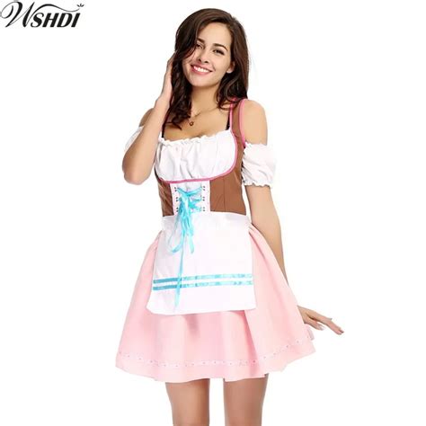 New Sexy German Oktoberfest Costume Beer Maid Wench Dress Bavarian