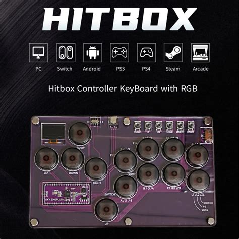 Slimbox Mini Hitbox Console Arcade Leverless Controller Hot Swap