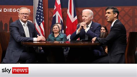 Watch Live Joe Biden Rishi Sunak And Anthony Albanese Discuss AUKUS