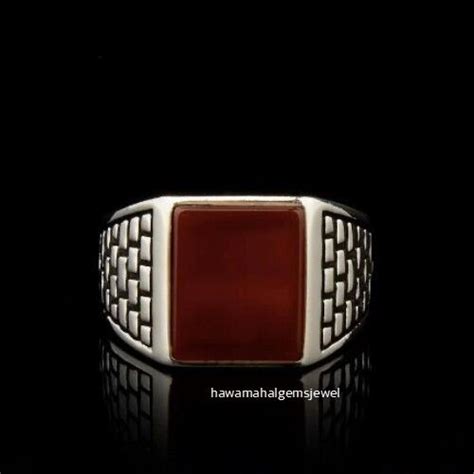 Red Onyx Gemstone Solid 925 Sterling Silver Ring For Men Handmade Jewelry Ebay