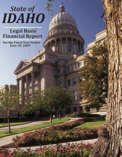 2009 Idaho Legal Basis Office Of The State Controller