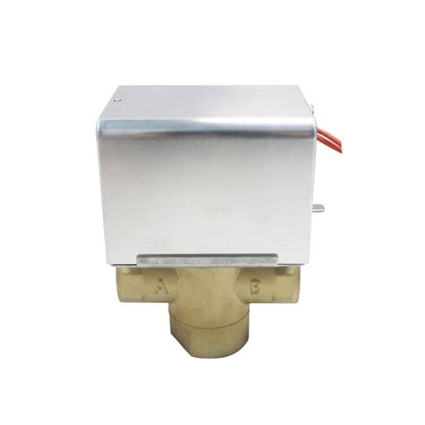 Silver Color Electric Motor With Way Brass Valve Fcu Control