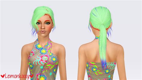 Alesso`s Spring Hairstyle Retextured By Lemonkixxy Sims 3 Hairs