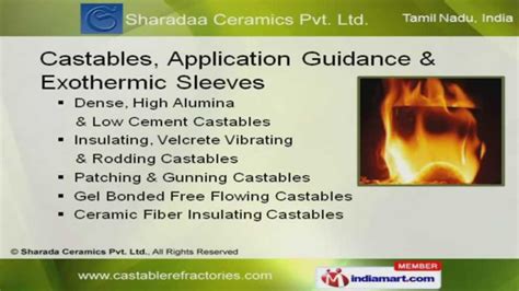 Castable Refractories By Sharada Ceramics Pvt Ltd Chennai YouTube