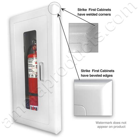 Strike First Elite Architectural Series Fire Rated Semi Recessed Fire Extinguisher Cabinet 116