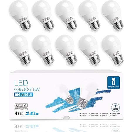 Lampadine Led E W Luce Bianca Fredda K Lumen Mini Globo