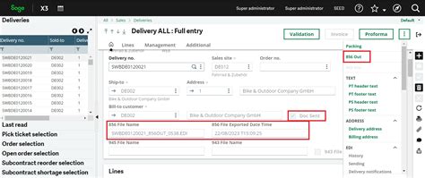 Outbound Asn Sales Delivery In Sage X Sage X Tips Tricks