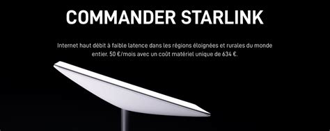 Starlink baisse les prix de 50 avec 250Go de données à partir d octobre