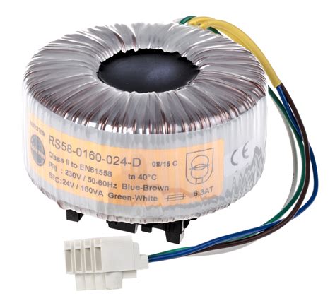 58 0160 024 D Nuvotem Talema 230v Ac 24v Ac Toroidal Transformer