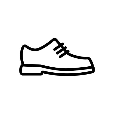 Leather Shoes Icon Vector Outline Illustration 9912584 Vector Art At