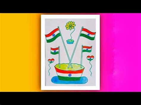 How To Make Indian Flag In The Best Flag Drawing Tutorial Easy