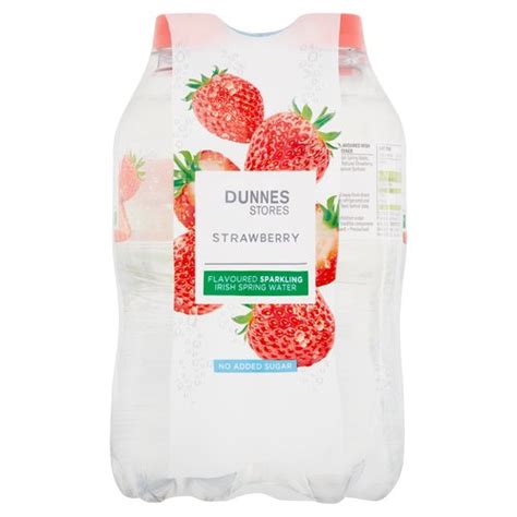 Dunnes Stores Strawberry Flavoured Sparkling Irish Spring Water 4 X 500ml