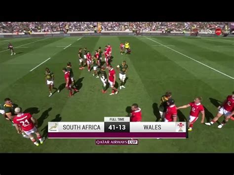 South Africa v Wales | Match Highlights | International Friendly ...