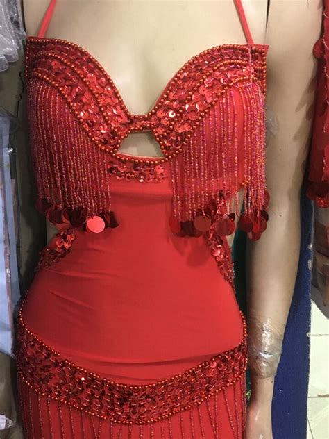 Egyptian Sexy Belly Dance Costume Handmade Embroidered Lingerie Dress Ebay