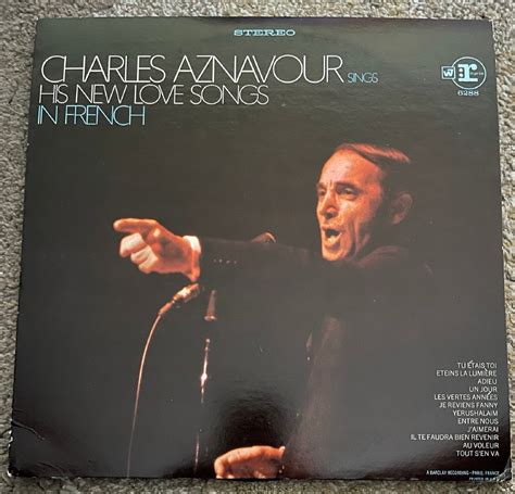 Charles Aznavour His New Love Songs In French | Etsy