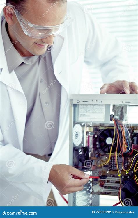 Computer Repair Stock Photo Image Of Wire Broken Open 77353792