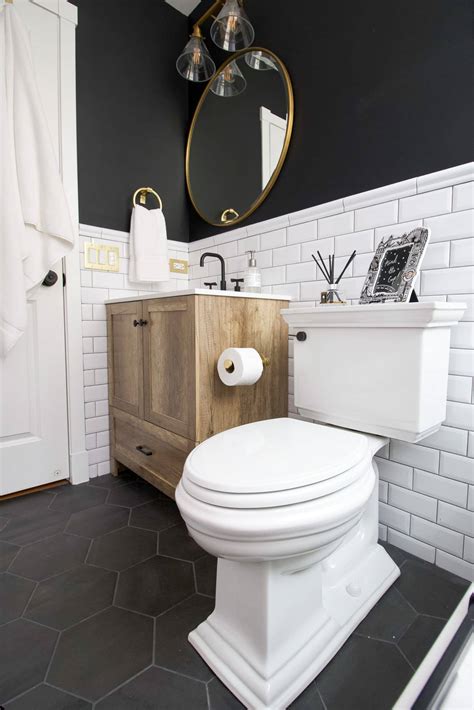 Black And White Bathroom Makeover The Diy Playbook