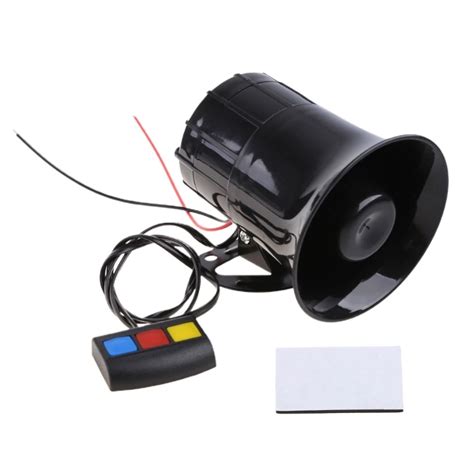 3 Tone Siren Emergency Sounds Electric Horn Speaker System Amplifier