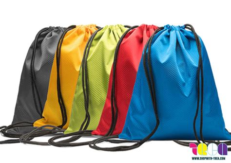 Custom Polyester Drawstring Bag Drawstring Pouch Trea