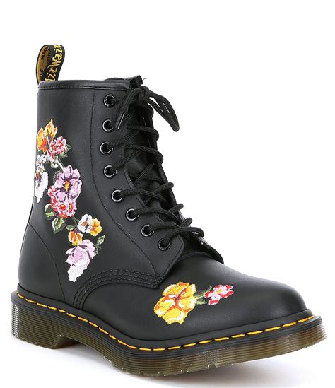 Dr Martens Leather 1460 Vonda Ii Floral In Black Lyst